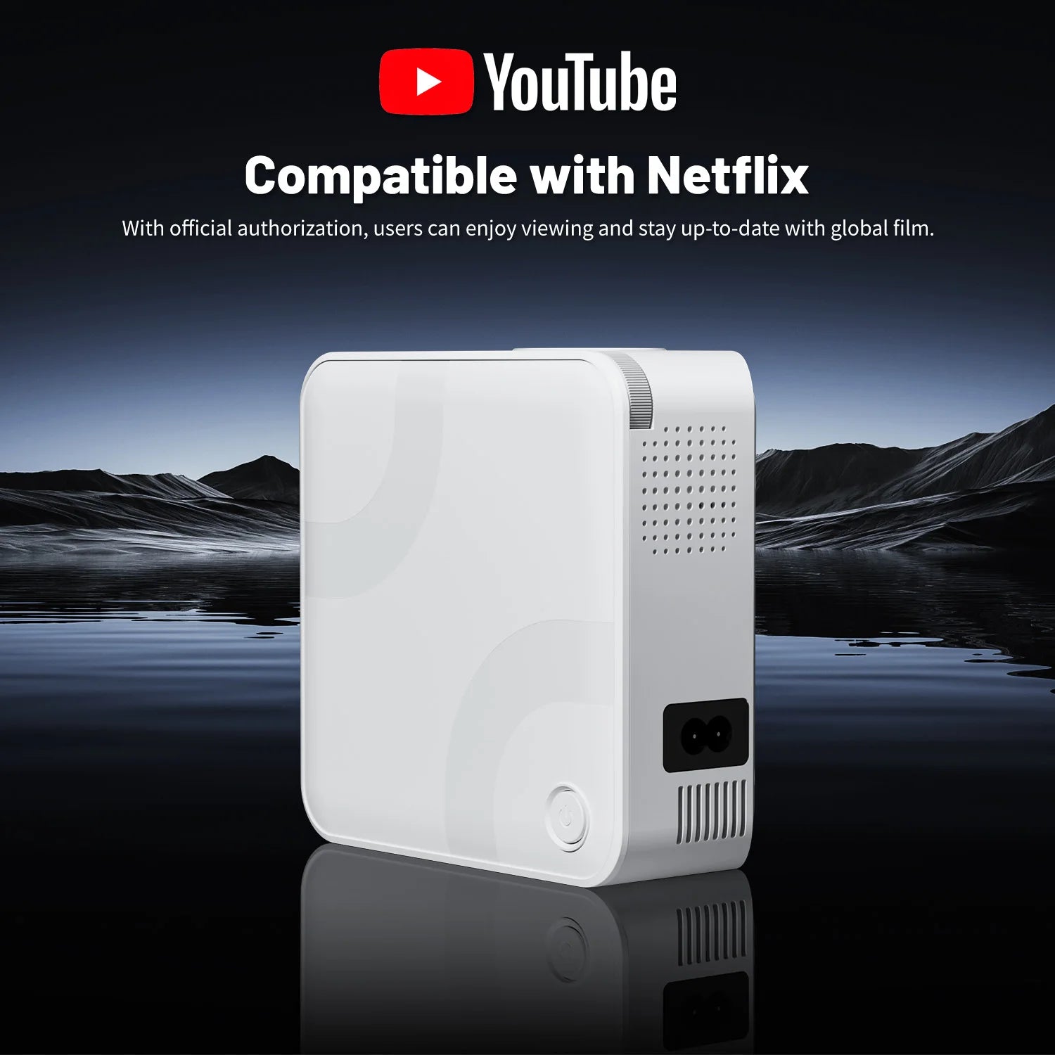 Mini Projector 300 ANSI Android11 Dual WiFi6 BT5.0 4K 720P Built-in App 1080P Video Home Cinema SmartPhone Digital Projector