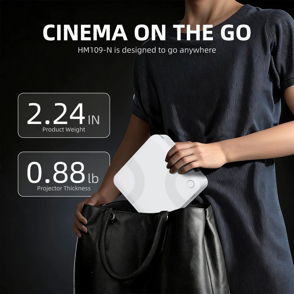 Mini Projector 300 ANSI Android11 Dual WiFi6 BT5.0 4K 720P Built-in App 1080P Video Home Cinema SmartPhone Digital Projector